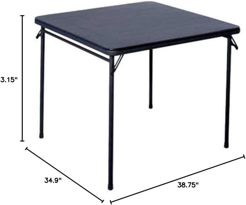 PRE Sales 34" Square Black Fold Table