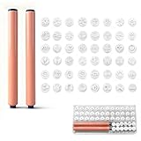 48 Pcs Nail Stamp Pen Set, Nail Art Pens with Interchangeable Stamp Heads, Quick Nail Art Tools with 48 Unique Patterns, Flower Butterfly Rose DIY Nail Stamping Pen Kit, Nail Design Tools for Women