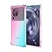 Produktbild GUNOFF Hülle für VIVO X80 Pro 5G Color Gradient Protective Shell, Ultradünne Weiche TPU-Schutzhülle, Kratzfest und Anti-Gelb [Shockproof Buffer].(Pink/Grün)