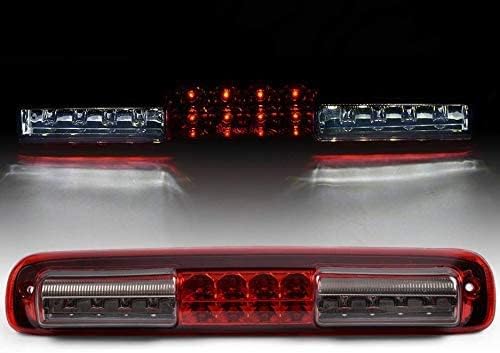 PIT66 3 luz de freno LED, compatible con Chevy Silverado 1999-2006GMC Sierra 1500 2500HD 3500 1999-2006 + lente roja y ahumada