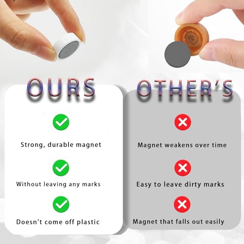 ZDZBLX Fridge Magnets, 80Pcs Strong Small Magnets for Whiteboard Heavy Duty Mini Round Magnet - Image 4