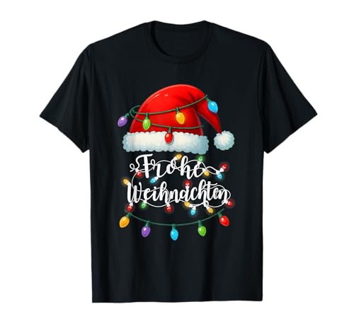 Frohe weihnachten familie lustiges weihnachtsshirt damen t-shirt