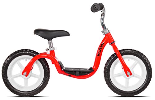 KaZAM v2e No Pedal Balance Bike, 12-Inch, Red