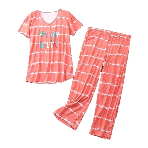 Ensemble pyjama pour femme de qualité supérieure avec finitions soignées à rayures