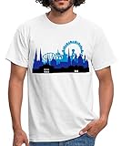 Das hochwertig verarbeitete, gerade geschnittene Herren-T-Shirt von Gildan mit rundem Halsausschnitt ist für Maschinenwäsche bei 30°C geeignet