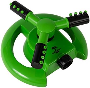 Garden Products USA Rotary Lawn and Garden Sprinkler with Easily Adjustable 360 Degree Coverage, Lightweight and Durable, Covers 856 Sq. Ft