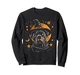pitbull - cappello da strega per halloween, motivo: cane felpa