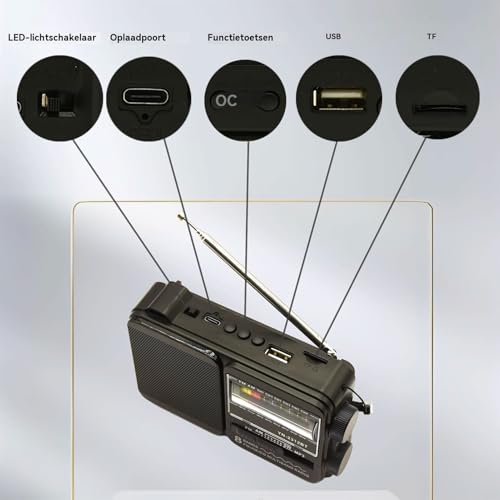 Radio portable à batterie pour camping et randonnée - 6
