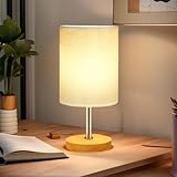 TFSWUFI Bedside Night Table Lamp for Bedroom, Small Nightstand Lamp with 3000K E27/E26 LED Blub, Study Reading...