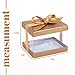 Hammont Gift Box - 6 Pack Clear Boxes for Gifts, Cakes, Cookies, & Party Favors - With Base, Lid & Ribbon - Versatile Cake Box Solution (5