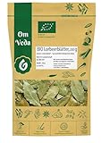 BIO Lorbeerblätter getrocknet Lorbeer Blätter | Premium BIO-Qualität handverlesen | Organic Bay Leaves | OmVeda (200g)