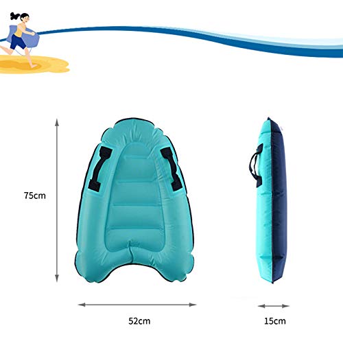 LEFUYAN Tabuleiro inflável para surfe com alças, leve, grande, flutuabilidade, tapete de auxílio par