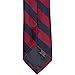 tiemart Striped Tie (Crimson Red and Navy)