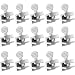 Boao Set of 15 Siding Window Locks Door Locks Adjustable Security Locks with Keys (Silver)