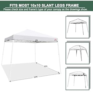 Burgundy sunwall for 10×10 slant leg pop up canopy3 pack sidewalls only  urban country home decor