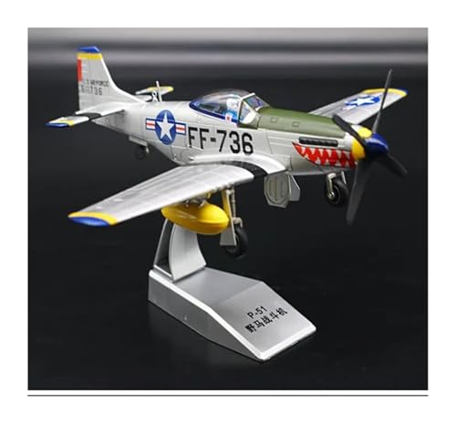 Avión P51 Mustang miniatura escala 1:48 de aleación militar 3