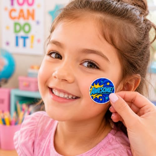 60pcs Reward Stickers for Teachers 20 Designs, Comic Style Motivational Labels, Positive Classroom Incentive Decals for Homework Charts, School Prizes, Assignments, Behavior Rewards - Image 4