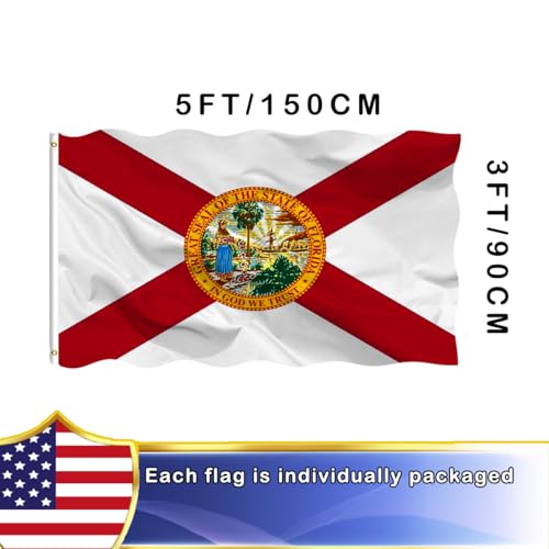 Drapeau de la Floride double face VOLTA en polyester 0,9x1,5m
