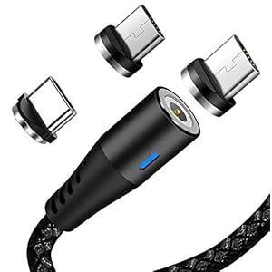 JNS with tagline Great experiences with a good opportunity 3in1 Fast Charging 2.1 amp Nylon Braided Magnetic USB…