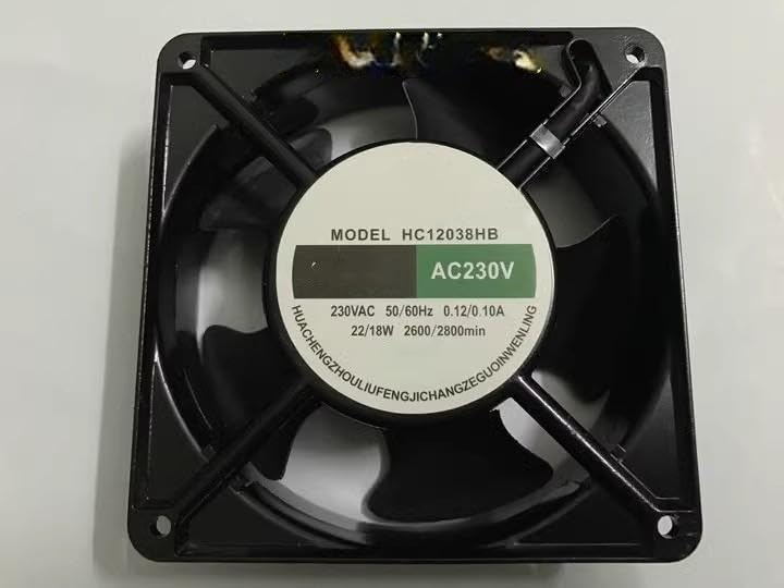 New Cooling Fan HC12038HB 230V 0.12/0.10A 22/18W 120MM Industrial
