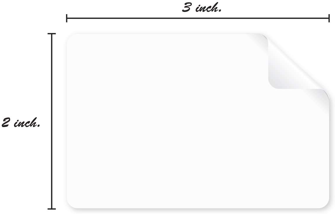SBlabels 5,1 x 7,6 cm Weiß Rechteck Farbe Code Etiketten/Permanent Selbstklebend/Schreiben auf Etiketten – 250 Etiketten mit Spenderbox