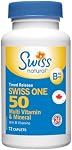 Swiss Natural Timed Release Swiss One 50 | All in One Multi Vitamin & Mineral with B Vitamins | Daily Maintenance for Overall Health | No Additives (72 Caplets)
