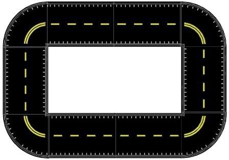 Wholesale Playgrounds RPE-9080 Pedal Path Bristol Oval Black