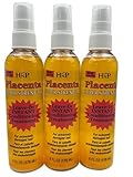 Hask Placenta Leave-In Conditioning Treatment Super Strength 6 Ounce (175ml) (3 Pack)