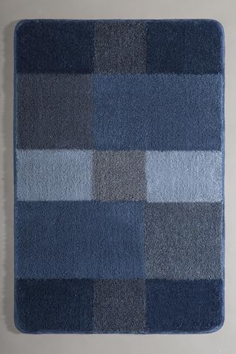 Kleine Wolke Badteppich Joana (LBH 90x60x2 cm) LBH 90x60x2 cm blau