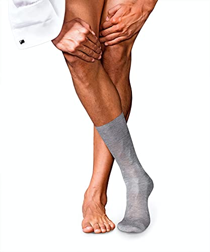 Chaussettes Homme FALKE No. 9 M So coton unies en gris chiné