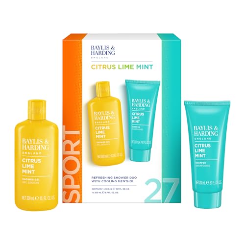 Baylis & Harding Citrus, Lime & Mint Men's Refreshing Shower Duo Gift Set - Vegan Friendly
