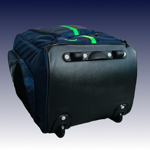 Image of VERSANT PRO DG Cricket Duffle Bag with Wheels (Navy Blue-Green)