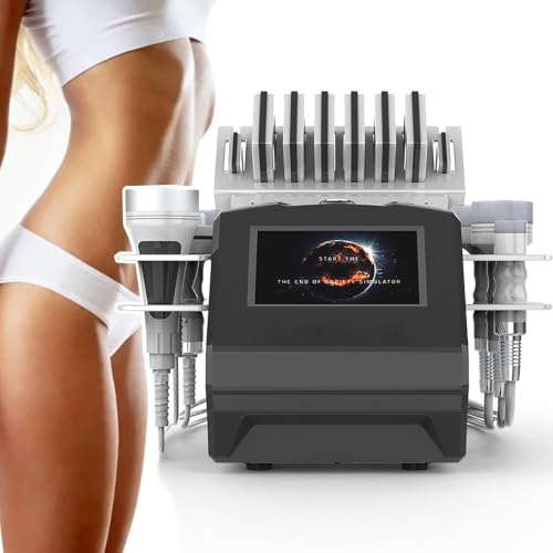 Urządzenie Do Modelowania Sylwetki I Pielęgnacji Urody, Urządzenie Do Rozpuszczania Tłuszczu Ultradźwiękami 80k, Z 6 Głowicami, Masażer Radiofrekwencji Mikroprądowej
