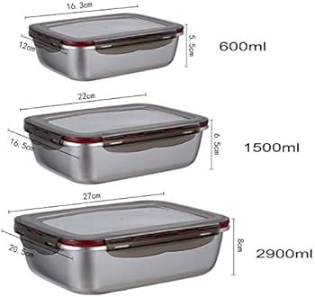 食品保存容器 ステンレススチール・ガラス製 Amazon｜ステンレススチール製長方形キムチ食品保存容器