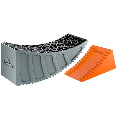 Image of CARMTEK Camper Leveler 1-Pack Set | 6 Inch RV Levelers for Travel Trailers with Wide-Spread Dual Axles | Faster RV Leveling System Than RV Leveling Blocks | RV Accessories