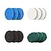 Produktbild 12 Stück Aufsatz Universal Brush,Klett Schleifvlies,Reinigungsbürste Pad Küchenpad,Schaumstoffpad,Mikrofaserpad,Hochleistungspad Kompatibel,Polierschwamm für Exzenterschleifer,Universalbrush