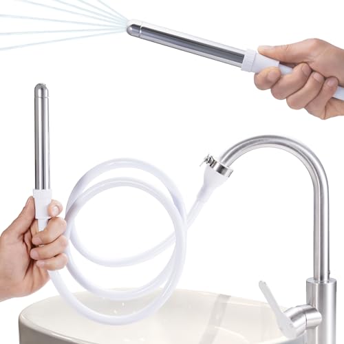 Image of Faucet /Tap & Shower Anal Douche Enema Kit. Attaches to Tap /Bathtub /Shower. Unisex Faucet Enema with Three Nozzles for Douching. 1.2M & 1.7M Hose for Easy Use (1.7)