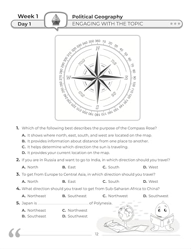 6th Grade Social Studies: Daily Practice Workbook | 20 Weeks of Fun Activities | History | Civics | Geography | Economics | + Video Explanations for Each Question (Social Studies by ArgoPrep) - Image 8