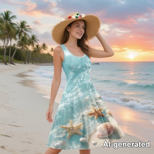 Image of Hawaii Matching Couple Outfits Husband and Wife Clothing Fashionable Mens Casual Shirts Hawaii Dress with Soft Fabric