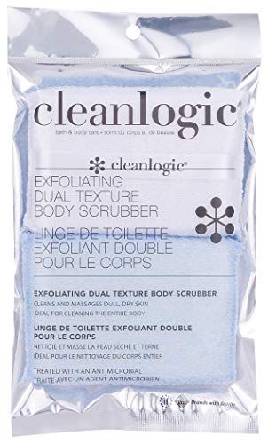 Cleanlogic Exfoliating Body Scrubber Dual Texture, 2 Count