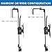 Mount-It! Black Office Cubicle Monitor Mount Bracket VESA Hanger Attachment Adjustable Clamp for 17 to 32 inch Screen, Hook Supports up to 17.6 lbs