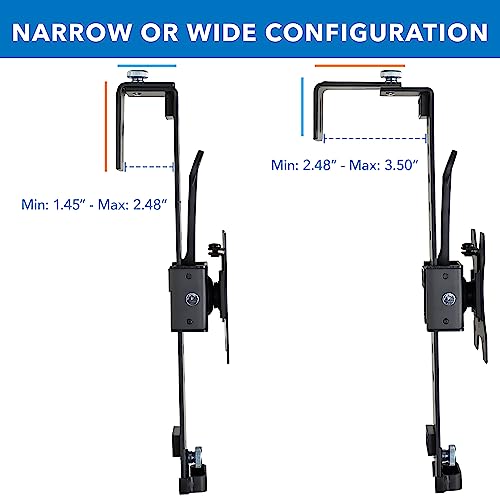 Mount-It! Black Office Cubicle Monitor Mount Bracket VESA Hanger Attachment Adjustable Clamp for 17 to 32 inch Screen, Hook Supports up to 17.6 lbs by Mount-It! - Image 8