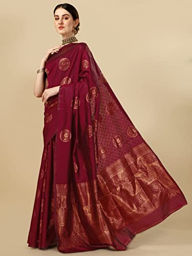 Image of Avantika Fashion Women's Kanjivaram Soft Silk Banarasi Sarees With Blouse Piece