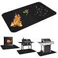 LXLZSH Large 65 x 48 inches Under Grill Mat for Outdoor Grill,Fireproof Grill Mat,Fireplace Hearth Rug,Fire Pit Mat,Oil Proof Waterproof Under Grill Floor Mats BBQ Protector for Decks and Patios