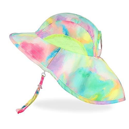 Kids Sun Hat UPF 50+ Sun Protection Summer Toddler Beach Hats Wide Brim Fishing Hat Neck Flap for Girl Boy Ages 2-10