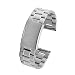DHMXDC 22mm Width Stainless Steel Strap Metal Band for Motorola Moto 360 2nd Smartwatch and Lg Asus, Urbane, Pebble, Samsung Gear 2 Neo (Modern/Silver)
