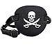 12 Pcs Eye Patch for Adults and Kids, Pirate Medical Eye Patch with 12 Pcs Gold Earring, 3D Eye Patch for Halloween Pirate Costume Party