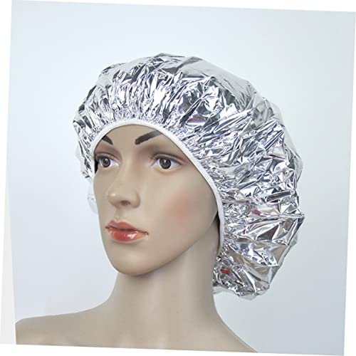 Beavorty Touca De Banho De Folha De Alumínio 12Pcs Touca De Cobertura De Cabelo Touca De Coloração D