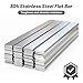 UNIFAMILY 4PCS 304 Stainless Steel Flat Bar 1/8
