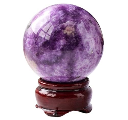 Sphère en mica violet Feng Shui, boule de cristal de roche pour orbe de divination office